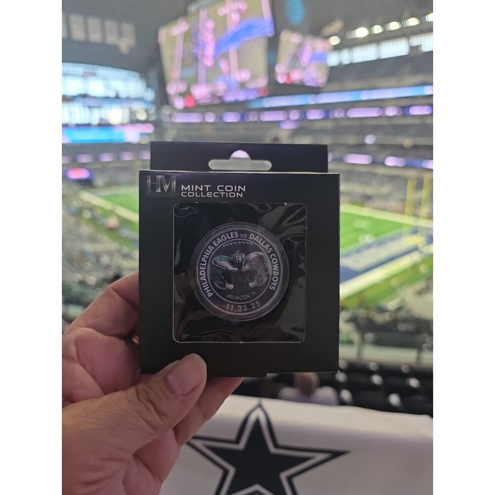 Dallas Cowboys vs Philadelphia Eagles COIN 11/23/2025 NFL HOME Game